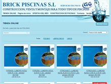 Tablet Screenshot of brickpiscinas.net